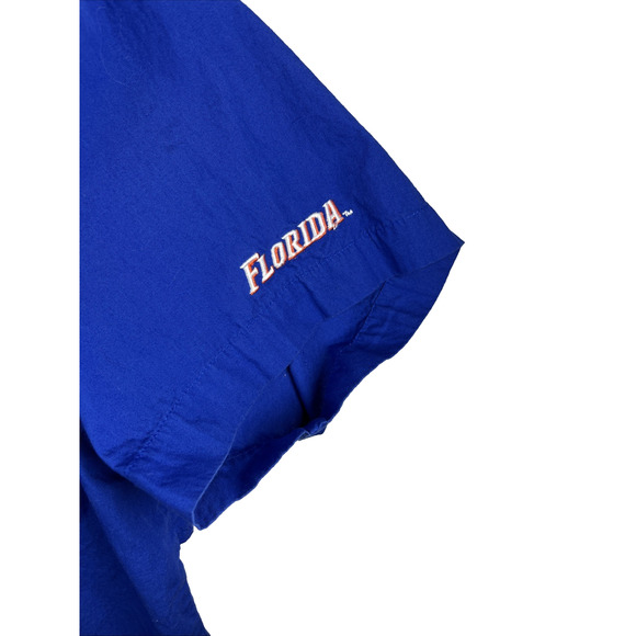 Florida Gators Columbia PFG Fishing Shirt Mens XL Large Blue Button Down Vented - Picture 5 of 11